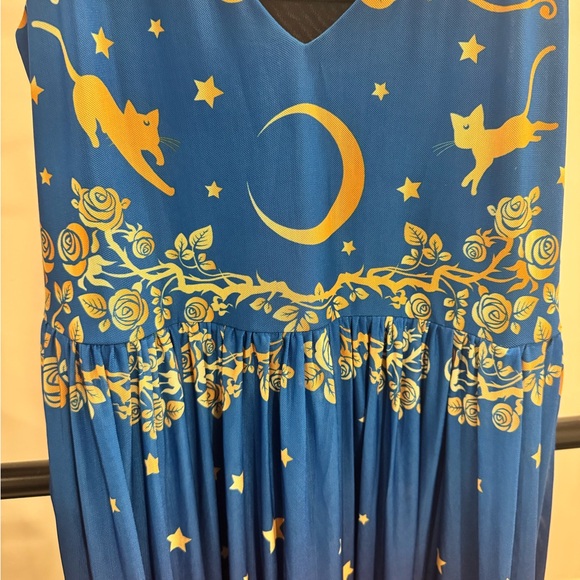 BlackMilk Sailor Moon Guardians Stars Sheer Midaxi Dress Size Large - Picture 3 of 4